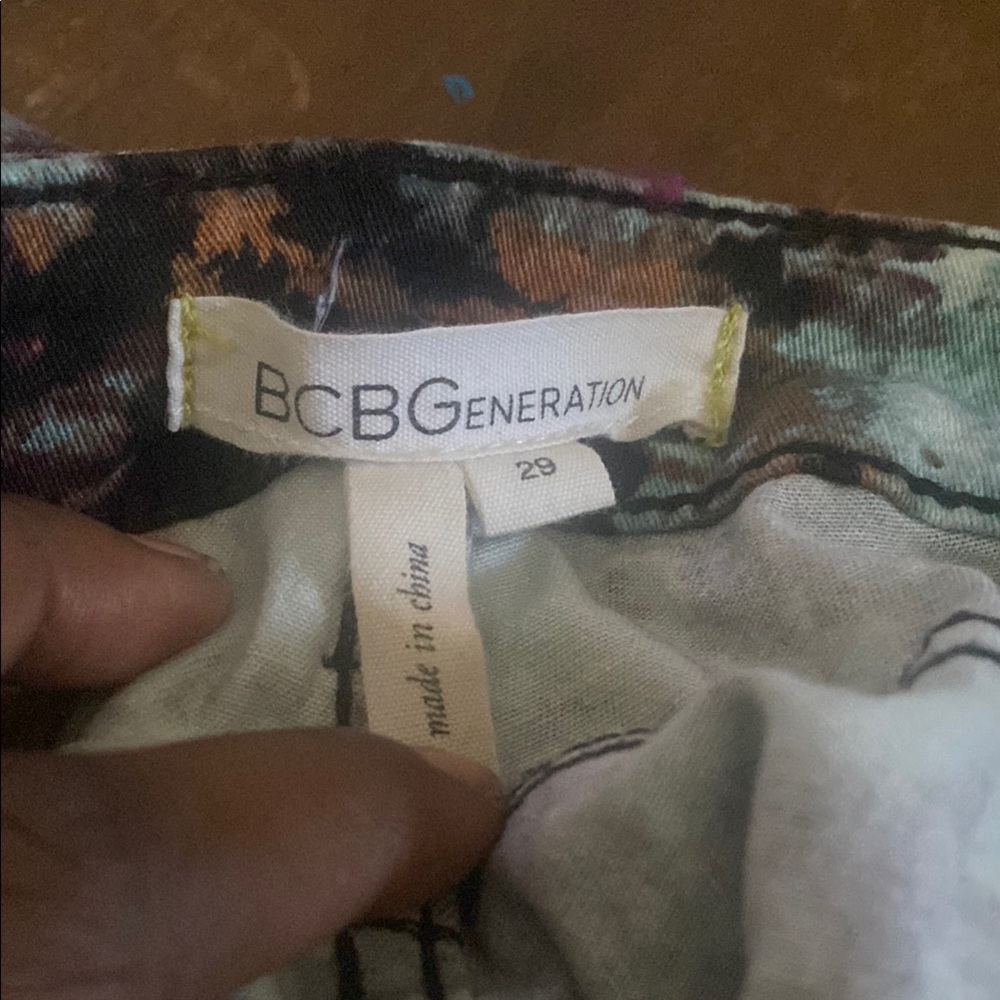 Bcbgeneration Brulee Splatter Patterned Skinny Pa… - image 2